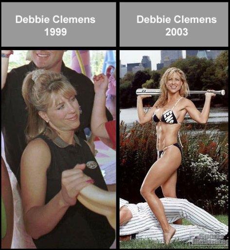 roger clemens wife. the large Roger apologists